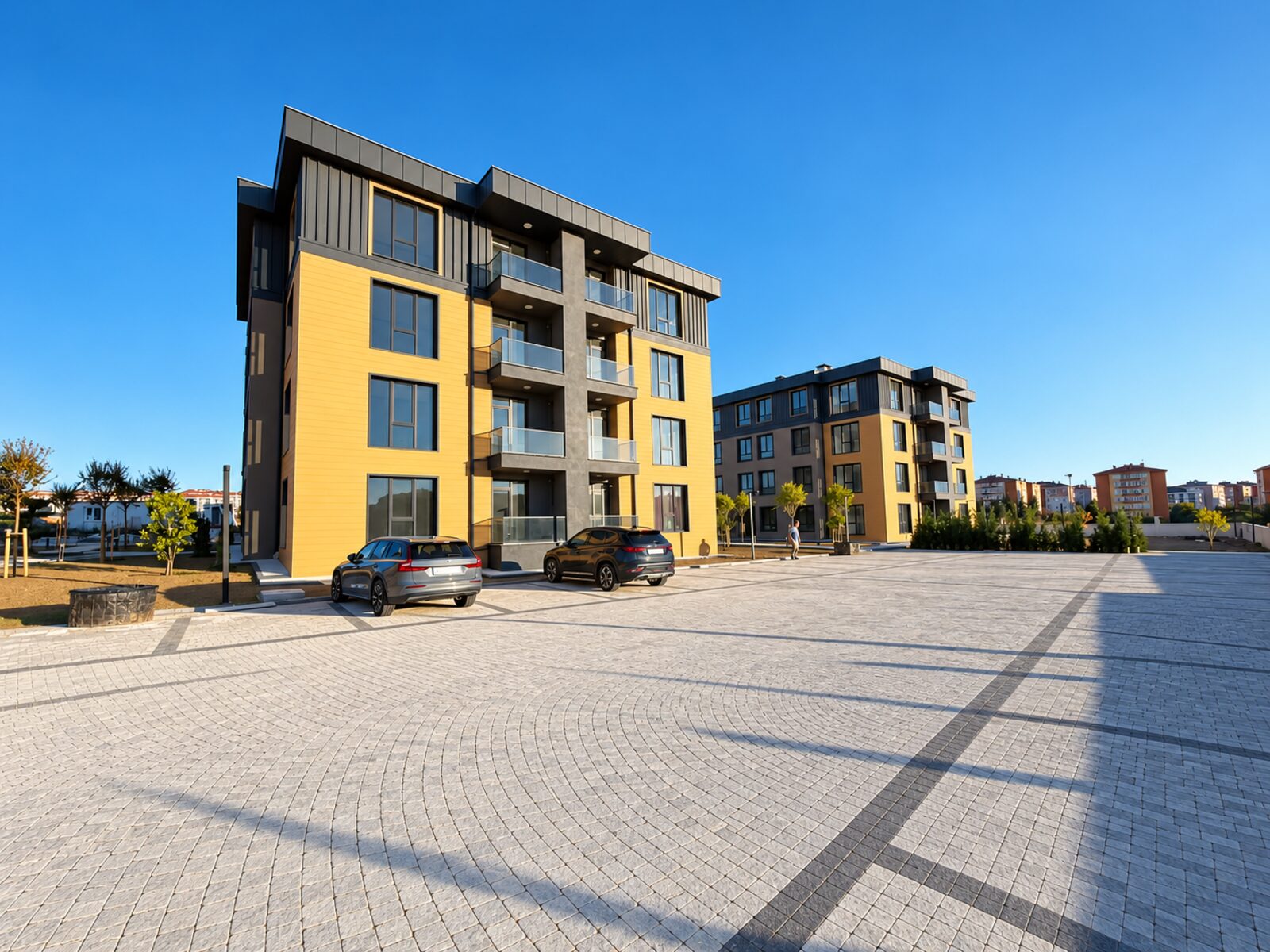 Aria Park Evleri — tamamlanan bloklar ve otopark
